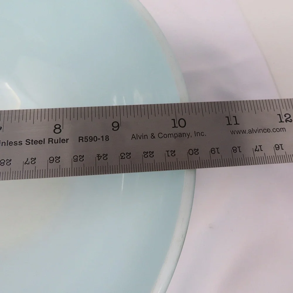 Vintage 1958 Pyrex Balloons #444 Cinderella Mixing Bowl - Turquoise 4 Qt Promo